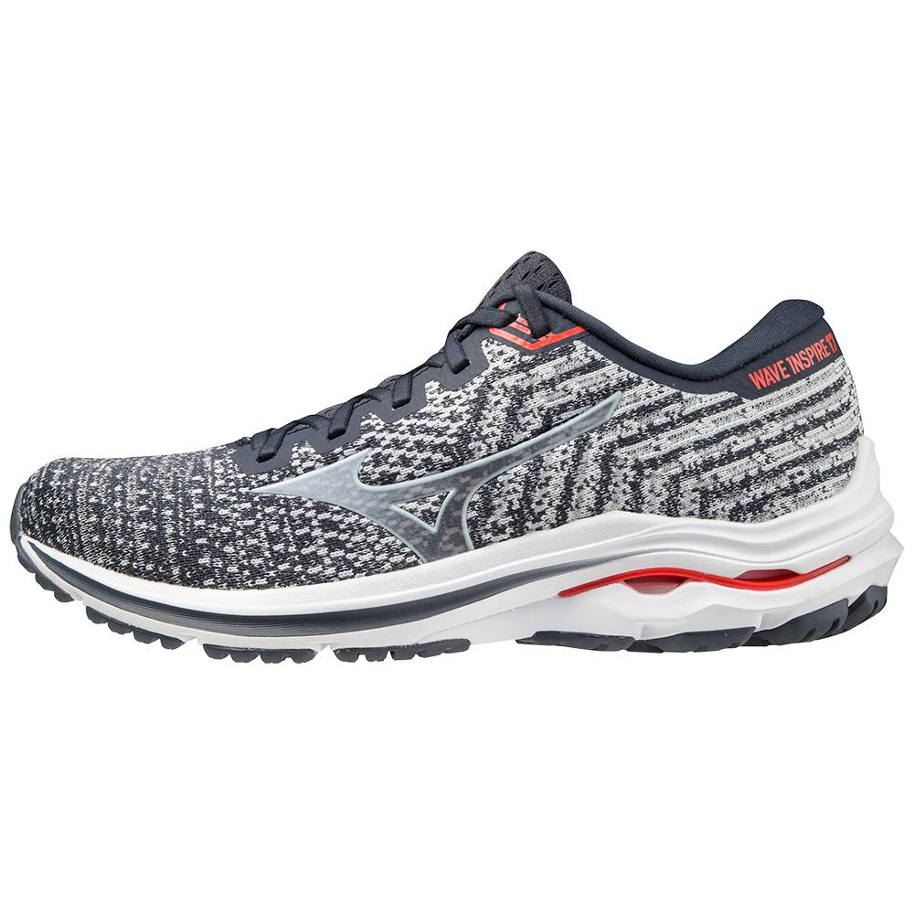 Sapatilhas Running Mizuno Wave Inspire 17 WAVEKNIT 2E (Wide) - Homem - Cinzentas/Branco - RXUSL7315